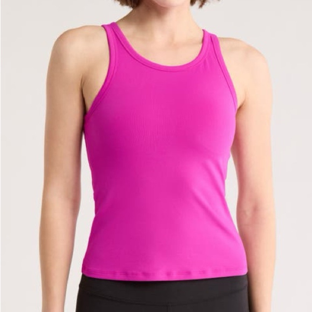 Lululemon Align Waist-Length Racerback Tank Top in Sonic Pink